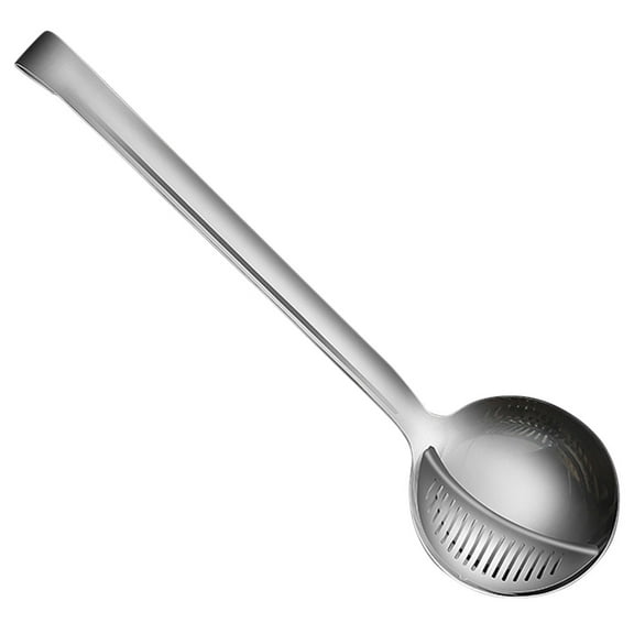 Milisten Stainless Steel Ladle Soup Ladle Silver Long Handle 1Pack