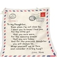 thumbnail image 1 of ZZwxWA My Order Envelope Style Letter Writing, Flannel Blanket Covering, Message Gift, 1 of 1