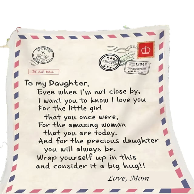 ZZwxWA My Order Envelope Style Letter Writing, Flannel Blanket Covering, Message Gift