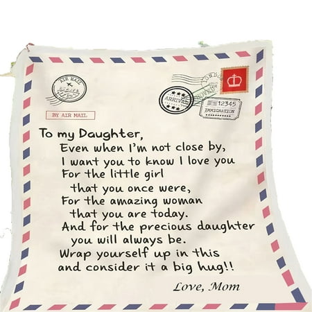 

WQJNWEQ End-of-year Savings Clearance Envelope Style Letter Writing Flannel Blanket Covering Message Gift Home Decor