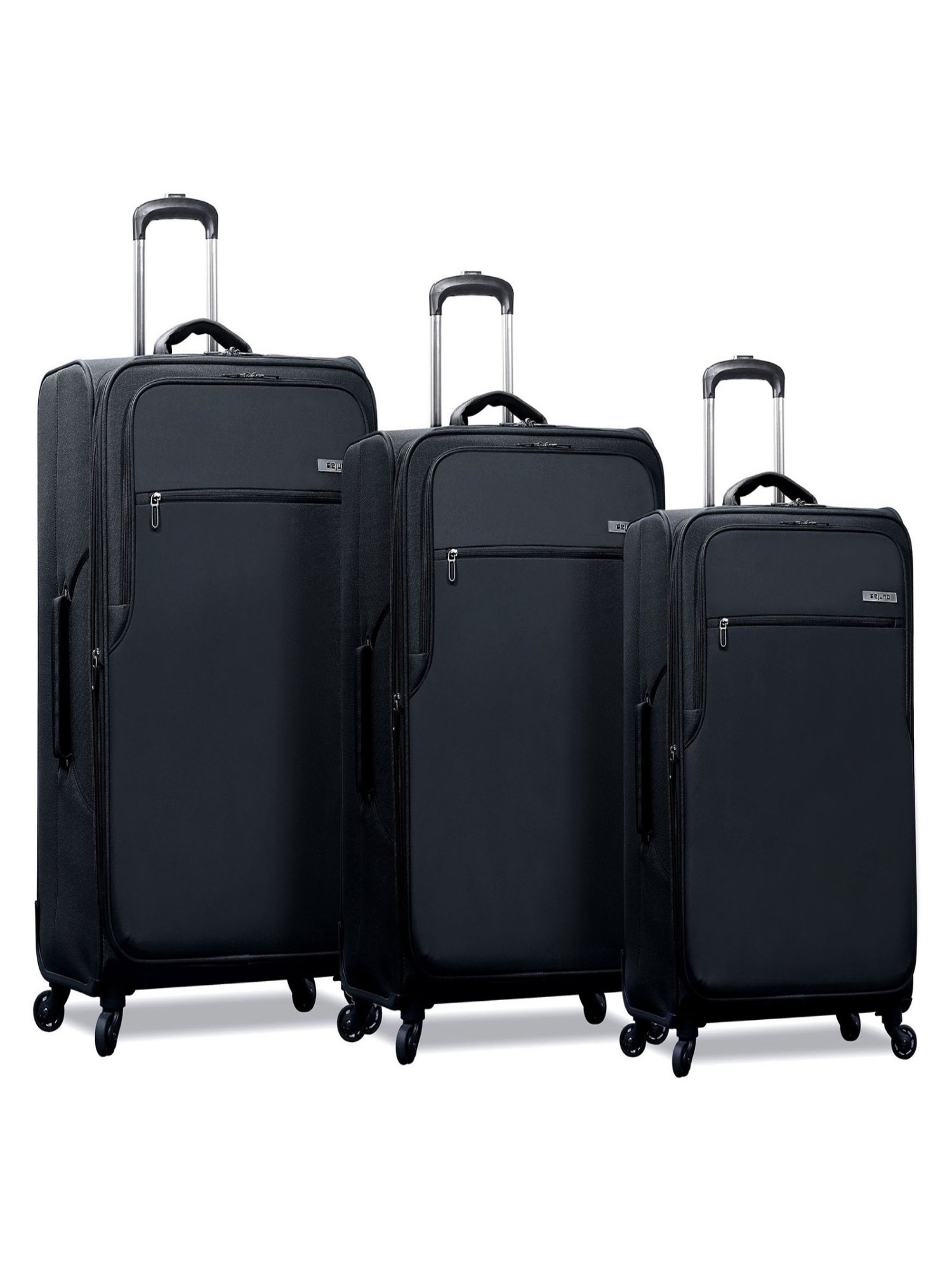 Dejuno The Asana 3 Piece Softside Lightweight Spinner Luggage Set