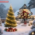 thumbnail image 2 of Metal Hanging Christmas Tree Wind Decorations - Festive Garden Spinners with Colorful Ornaments & Playful Design for Yard Decor, 2 of 7