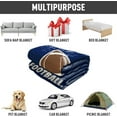 thumbnail image 6 of Sports Fleece Blanket 60" x 80" Eat Sleep Football Navy Blue Lightweight Fuzzy Cozy Soft Warm Throw for Man Boy Teen, Air Conditioning, 6 of 6