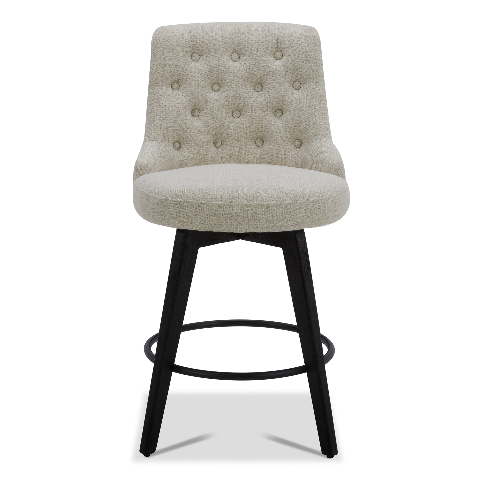 Buy CHITA Swivel Counter Height Bar Stools Set of 2, Tufted Back