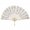Champagne, variant on Grofry Handheld Fan Vintage Style Folding Fan with Lace Trim And Tassel Pendant Elegant Fabric And Bamboo Hollowed Hand Fan for Wedding Party