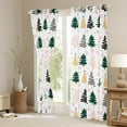 thumbnail image 3 of Feelyou Cartoon Xmas Tree Black Out Curtains for Kid, Merry Christmas Curtains Pack of 2 (42x63 Each), Snowflake Print Bedroom Curtains, Window Curtains Home Decor, 3 of 6