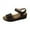 Black, variant on Xunlbb Comfort Sandals, Women's New Plus-size Hollowed-out Flower Platform One-line Buckle Wedge Sandals