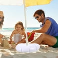 thumbnail image 3 of WASHWEPE 1Pack White Plastic Patio Umbrella Weight Bag with Wind Resistance, 3 of 8
