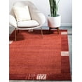 thumbnail image 3 of Unique Loom Del Mar Collection Tapis de Transition Contemporain, 9' x 12', Rouille Rouge/terre Cuite, 3 of 10