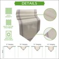 thumbnail image 5 of Purple Grid Stripes Table Runner Linen Burlap Table Runner 72 Inches Long Boho Minimalist Lines Texture Beige Dresser Scarves for Kitchen Island Coffee Dining Room Party Wedding Holiday Decor 18"x72", 5 of 8