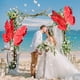 thumbnail image 4 of Decoración de ventanas con velos de mariposas y flores para bodas, festivales, fiestas, patios al aire libre, escenas decorativas., 4 of 6
