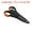 Orange, Black, variant on Uxcell Fishing Scissors Non-Slip Braided Serrated Edge Scissor with Plastic Shell Sheath, Orange, Black