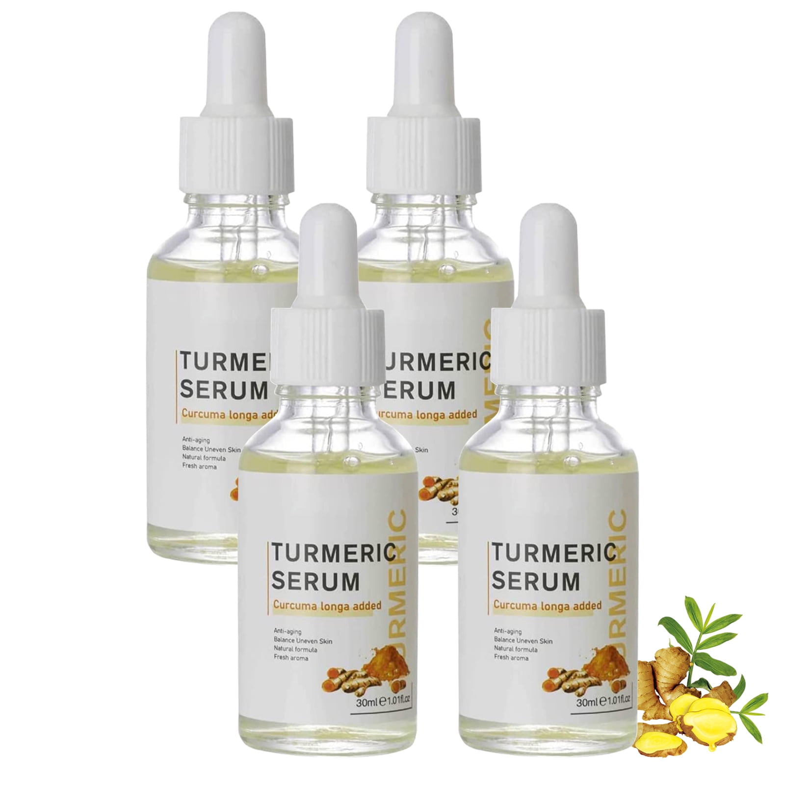 4 Pack Turmeric Serum for Dark Spots, Turmeric Dark Spot Corrector