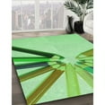 thumbnail image 2 of Ahgly Company Indoor Round Patterned Green Pepper Green Area Rugs, 4' Round, 2 of 6