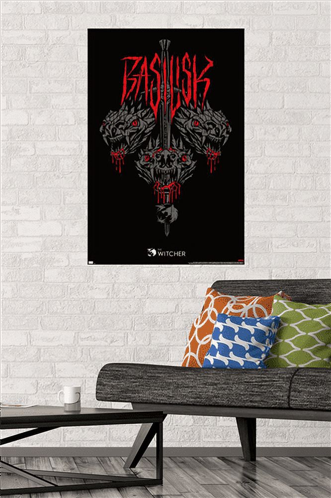 Netflix The Witcher Season 2 - Basilisk Wall Poster, 22.375" x 34"