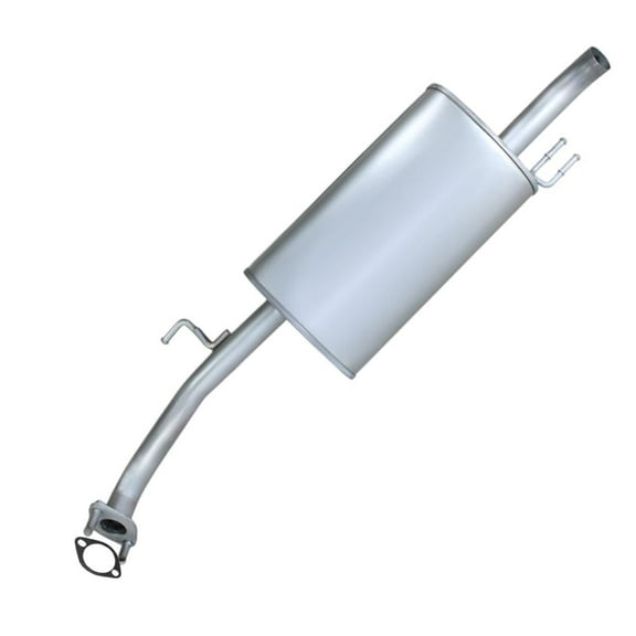 Stainless Steel Rear Exhaust Muffler Assembly Fits 2010-2013 Kia Forte 2.0L 2.4L - Direct Fit