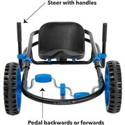 YBIKE Explorer Pedal Car, Three Wheel Go-Kart, Up to 155 lbs, Ages 5 & up - Blue