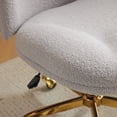 thumbnail image 5 of Ktaxon  Armless Office Chair Swivel Study Chair Adjustable Desk Chair with Wheels and Lumbar Pillow for Conference and Home Gray, 5 of 9