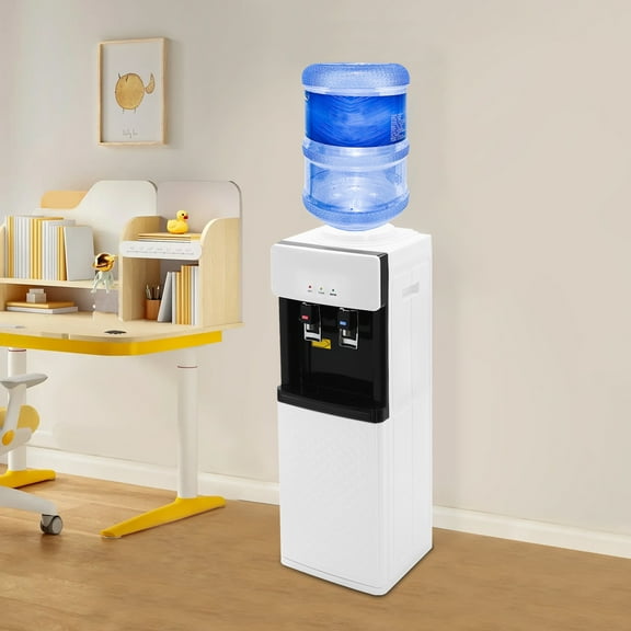 29*30.5*94cm Hot & Cold Rectangular Water Dispenser Standing Top Loading Heater Cooler for Offices Nurseries Homes Gyms