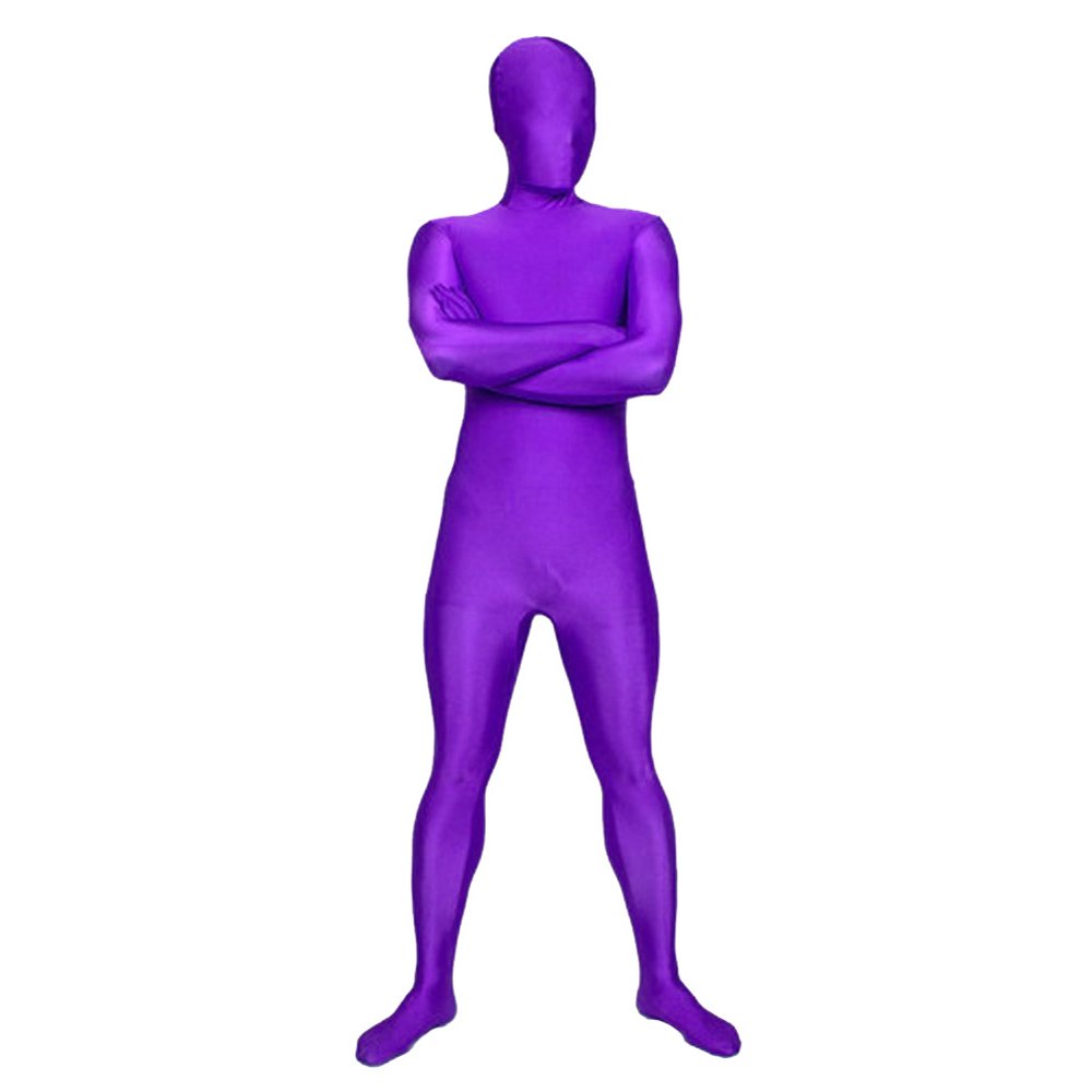 SecondSkin Full Body Spandex/Lycra Suit (XS, Purple)