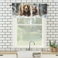 thumbnail image 3 of Winter Forest Bear Window Curtain Valances Rutsic Cabin Wild Animal Snowy Tree Rod Pocket Window Valance for Living Room Bathroom Bedroom Kitchen 54 by 18 in, 1 Panel, 3 of 6