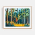 thumbnail image 2 of Vibrant Forest Symphony - Painting Forest Nature Autumn Woodland Scenic Woods Landscape Unframed Wall Art Print 11 x 14 inches, 2 of 4