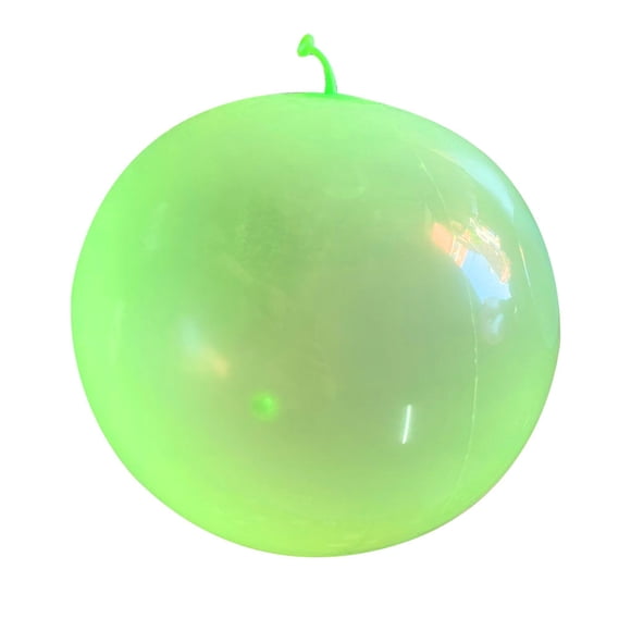 Bubble Ball TPR Inflatable Round Ball Children Toy Wobble Transparent Bubble Ball, L, Green