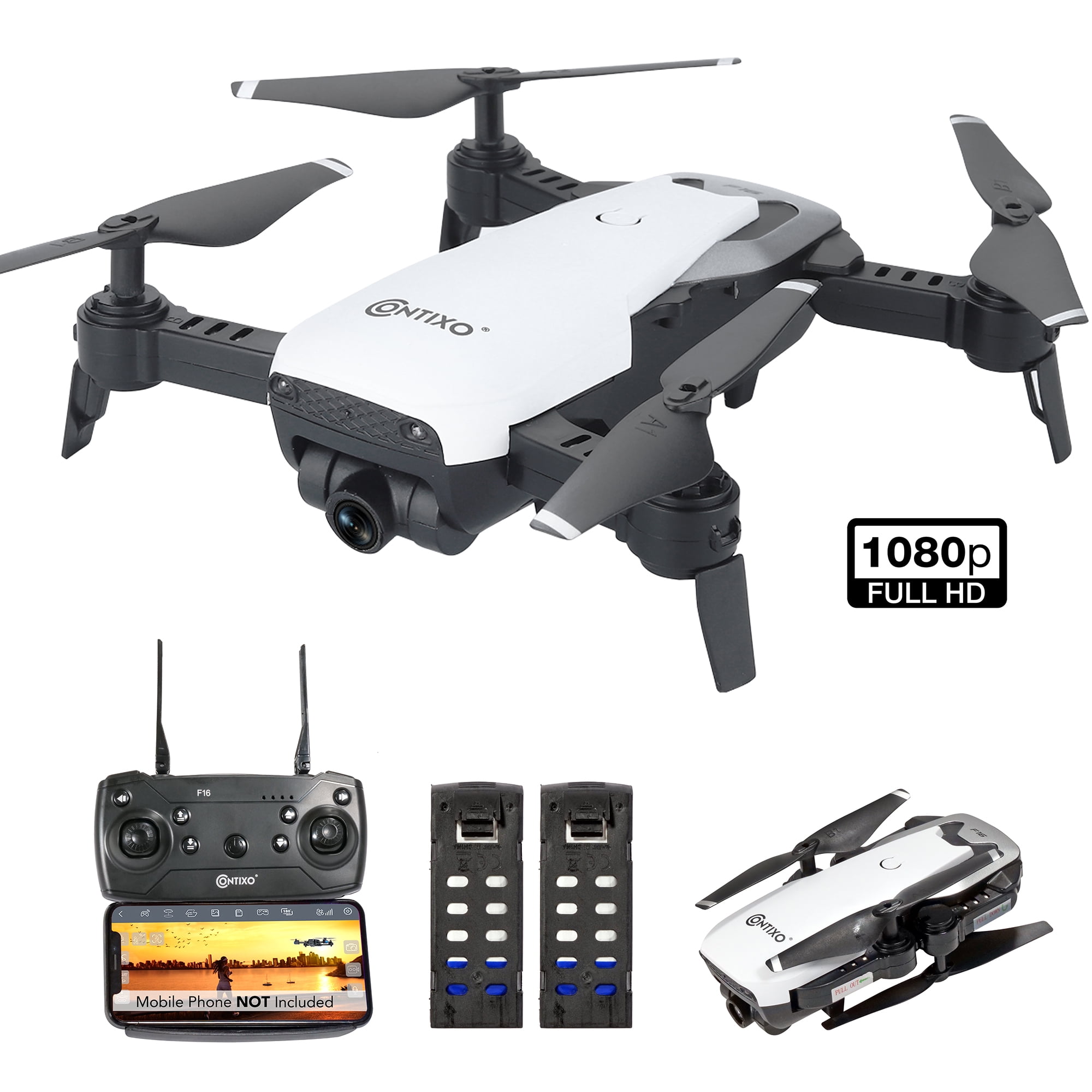 Contixo F16 FPV Drone with Camera 1080P HD RC Quadcopter 6 Axis Gyro