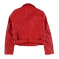 thumbnail image 2 of Levi's Womens Faux Leather Motorcycle Jacket, Red, Medium, 2 of 2