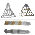 thumbnail image 4 of Metal basketball net Chain Netting Sports Rims basket frame double color net Silver & Gold, 4 of 9