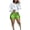 A-Green357, variant on XIAONU Women's High-Waisted Shorts Metallic Finish Short Shorts Comfortable Retro Club Biker Shorts