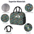 thumbnail image 4 of Womens Colorful Soccer Elements Pattern Lunch Box for Work,Insulated Lunch Bag for Women,Loncheras Para Mujer,Leakproof Adult Lunch Bag for Work,Beach,Travel,Picnic,Camping, 4 of 7