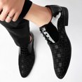 thumbnail image 7 of Men's Lace‑Up Pointed Toe Formal Oxford Dress Shoes, Microfiber Synthetic Upper PU Lining Flat Low Heel Footwear For Business And Evening Dress‑Up Occasions, 7 of 7