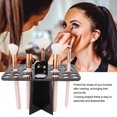 thumbnail image 3 of Porta brochas de maquillaje de 26 agujeros, práctico recipiente para productos cosméticos como rímel y pinceles, para secar al aire Porta brochas cosméticas (negro) Ecomeon no, 3 of 5