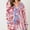 Pink, variant on Women Holiday Party Pajamas Cute Satin Silk PJs 2 Piece Outfits Long Sleeve Button Down Shirt Lounge Shorts Sets