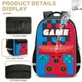 thumbnail image 4 of 3-in-1 Video Game Backpack for Children Teen Boys, Boys Gamer Backpack Set with Lunch Bag & Pencil Pouch - Big 17 inch School Bookbag for Middle Elementary College, 4 of 7