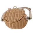 thumbnail image 3 of Kids Bike Basket, Sturdy Structure Light Compact Kids Rattan Basket  for School, 3 of 7