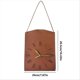 thumbnail image 5 of Unique Shoulder Bag Wall Clock Brown Leather Creative Handbag A, 5 of 5