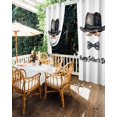 thumbnail image 5 of nqOlkjepod Outdoor Curtains for Patio Waterproof, Happy Father's Day Outdoor Privacy Panels Grommet, Bow Beard Funny Decor Blackout Outside Curtains for Porch/Cabana/Pergola/Gazebo 54"x84", 1 Panel, 5 of 8