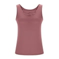 thumbnail image 7 of Oplxuo Plus Size Built-in Bra Tank Tops for Women Sexy Crossover V Neck Sleevelesss Summer Camisoles Going Out Tee Shirts, 7 of 7