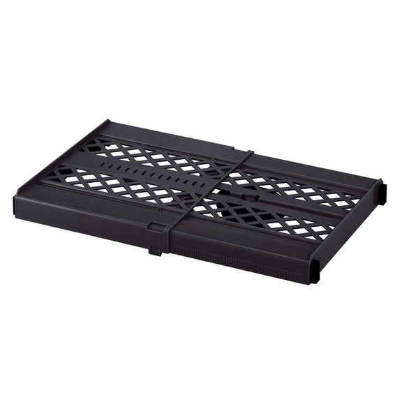 LockerMate Adjust-A-Shelf Locker Shelf, Easy to Use, Extends to Fit Your Locker, Black