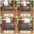 thumbnail image 2 of OEAKAY Indoor Doormat 17"x30",Non-Slip Front Door Mats Rug for Inside Washable, Low Profile Entry Rug for Entryway Indoor, Dirt Trapper Absorbent Indoor Welcome Floor Mats for Home,Brown, 2 of 7