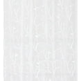 thumbnail image 2 of Serafina Home Decorative Sheer White Fabric Shower Curtain for Bathroom: White Branches And Leaves Embroidered Geometrical Design Metallic Threading, 2 of 5