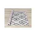 thumbnail image 4 of Novelle Home Meridian Grey Diamond Distressed Rug, 4 of 10