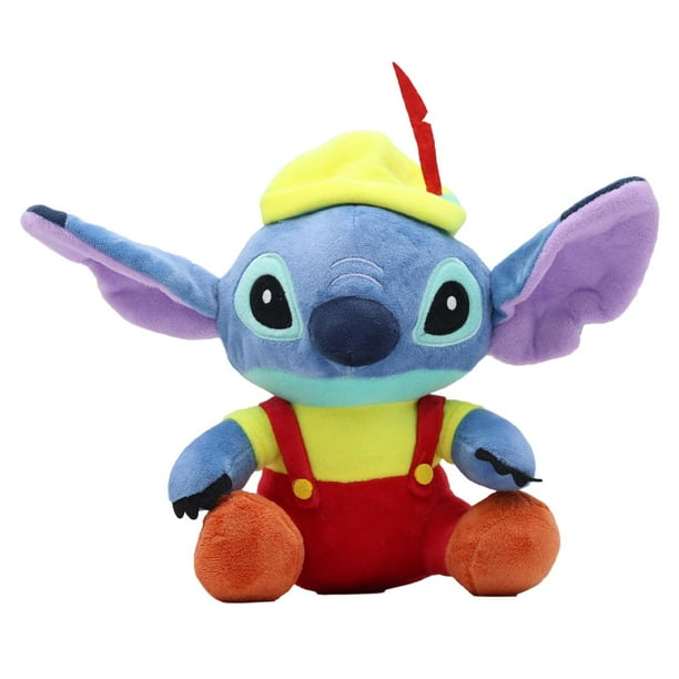Stitch, ¡Promoción de vacaciones! Stitch peluche nuevo axolotl muñeca de peluche dibujos animados juego de muñecas de animales alrededor de juguetes infantiles Sleeping brothers, 8 pulgadas de azul