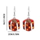 thumbnail image 2 of Pendientes para mujer, regalos para mujer, pendientes navideños de Papá Noel con aceite de colores, pendientes de muñeco de nieve, 2 of 2