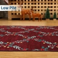 thumbnail image 4 of Christmas Runner Rug Washable Christmas Rugs Modern Geometric Area Rug Non Slip Entryway Carpet Hallway Runner Rug Soft Christmas Floral Rugs for Bedroom,Living Room, Laundry, Kitchen, 4 of 8