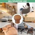 thumbnail image 6 of Uxcell 16 Pack Chair Leg Floor Protectors 0.55"-0.75" Silicone Cups Round Felt Furniture Pads for Hardwood Floors Chair Leg Covers Brown, 6 of 7