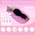thumbnail image 5 of Aorsher Inflatable Pregnancy Pillow with Electric Air Pump, Full Body Maternity Pillow with Belly Hole for Side & Prone Sleeping, Portable Pregnancy Must Haves, Comfortable Airbed for Pregnant Women, 5 of 10