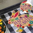 thumbnail image 5 of Outdoor Easter Bunny Doormat, 36 Inch Welcome Rabbit Door Mat with Non Slip Rubber Backing, Cute Front Porch Entryway Rug for Spring Holiday Decor, Indoor Outdoor Use, 5 of 8